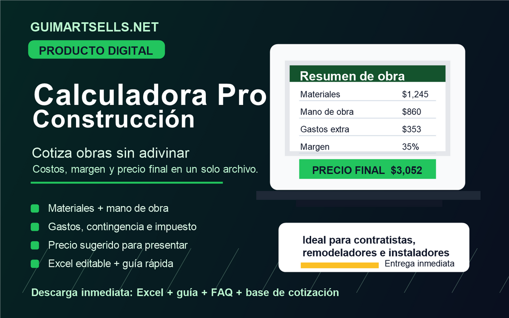 Calculadora Pro de Construcción