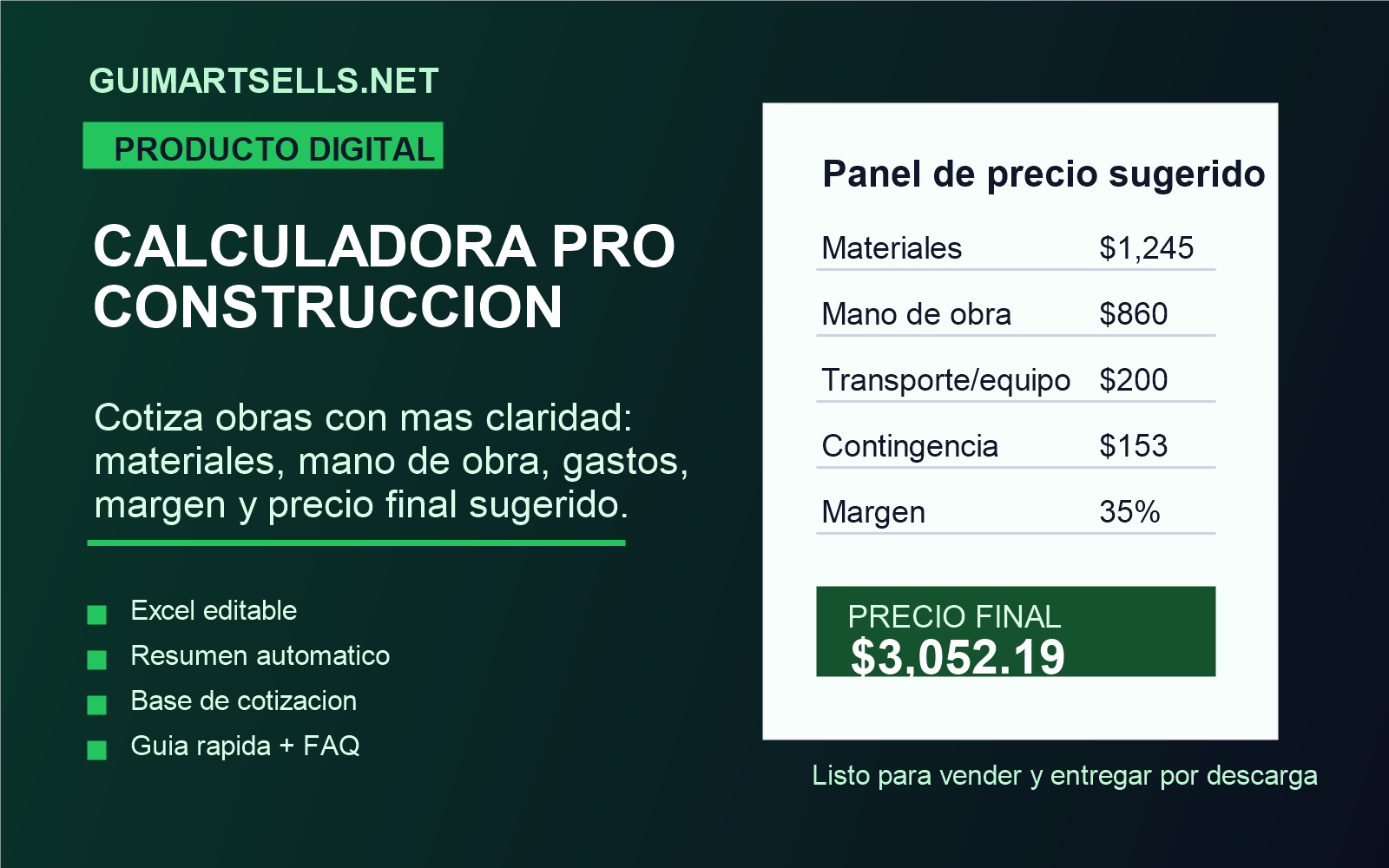 Calculadora Pro de Construcción